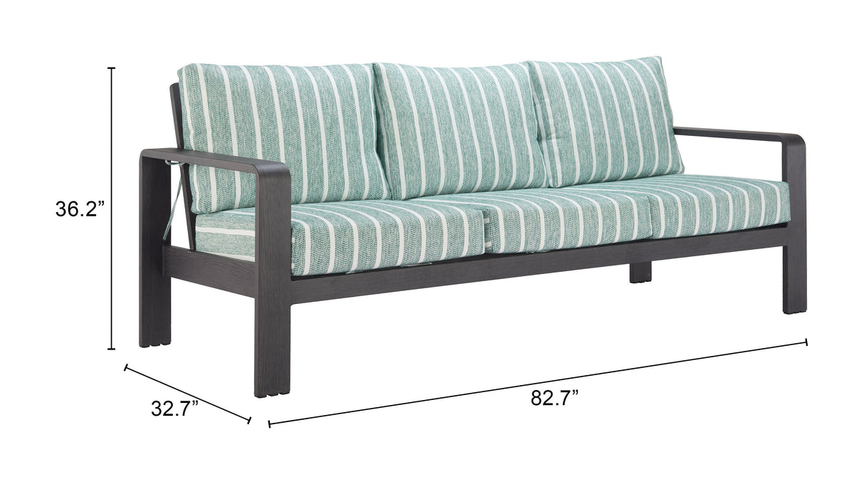 Rolig Green Outdoor Sofa by Zuomod at Eve Furniture