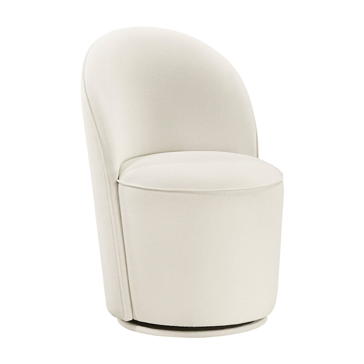 Rolle White Swivel Side Chair, Set of 2