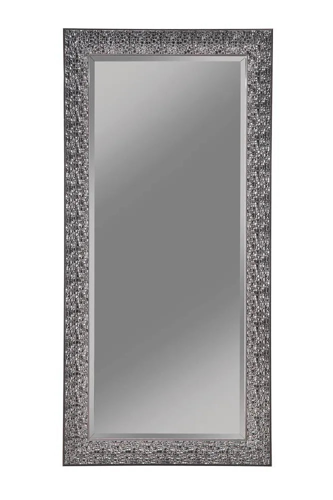 Rollins Black Rectangular Floor Mirror by Coaster at Eve Furniture