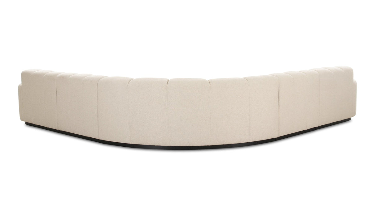 Roman L-Shaped Sectional Oat by Moe's Home at Eve Furniture
