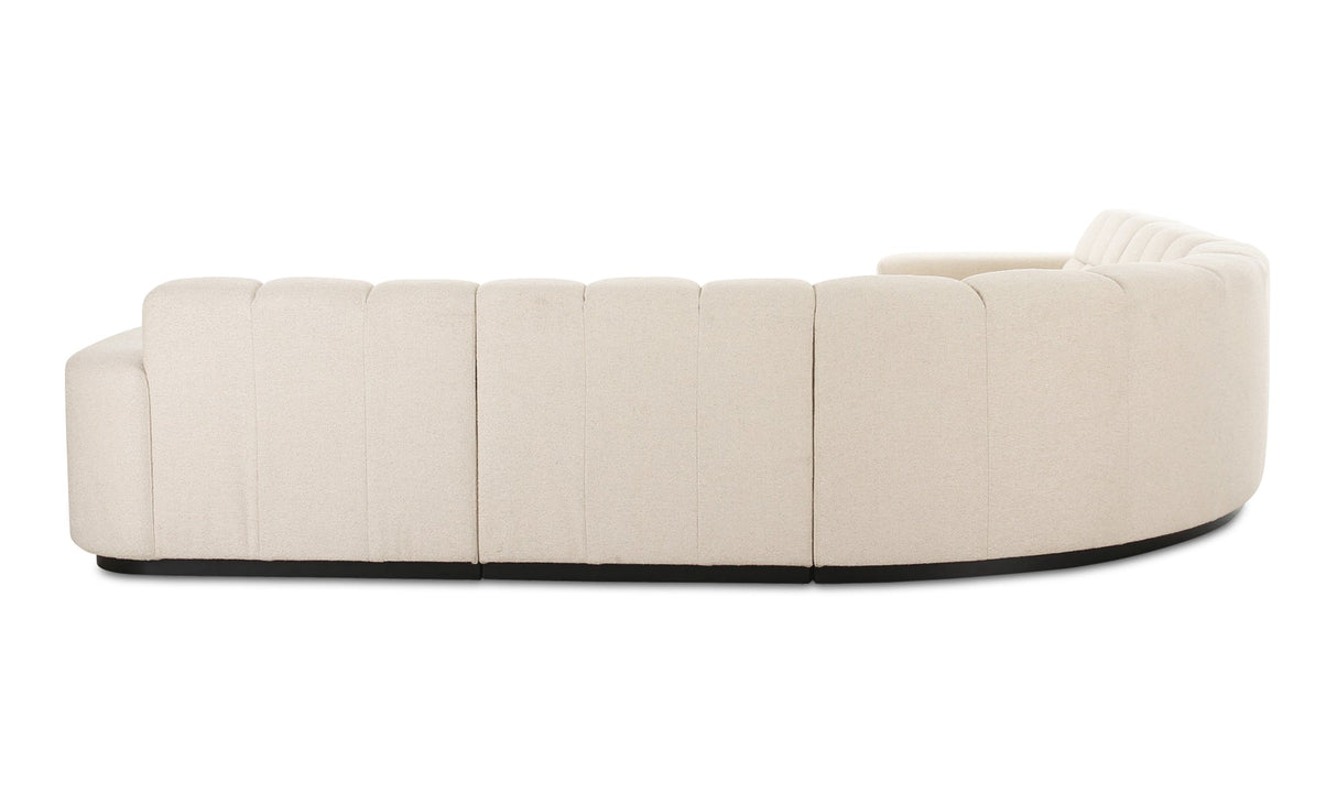 Roman L-Shaped Sectional Oat by Moe's Home at Eve Furniture