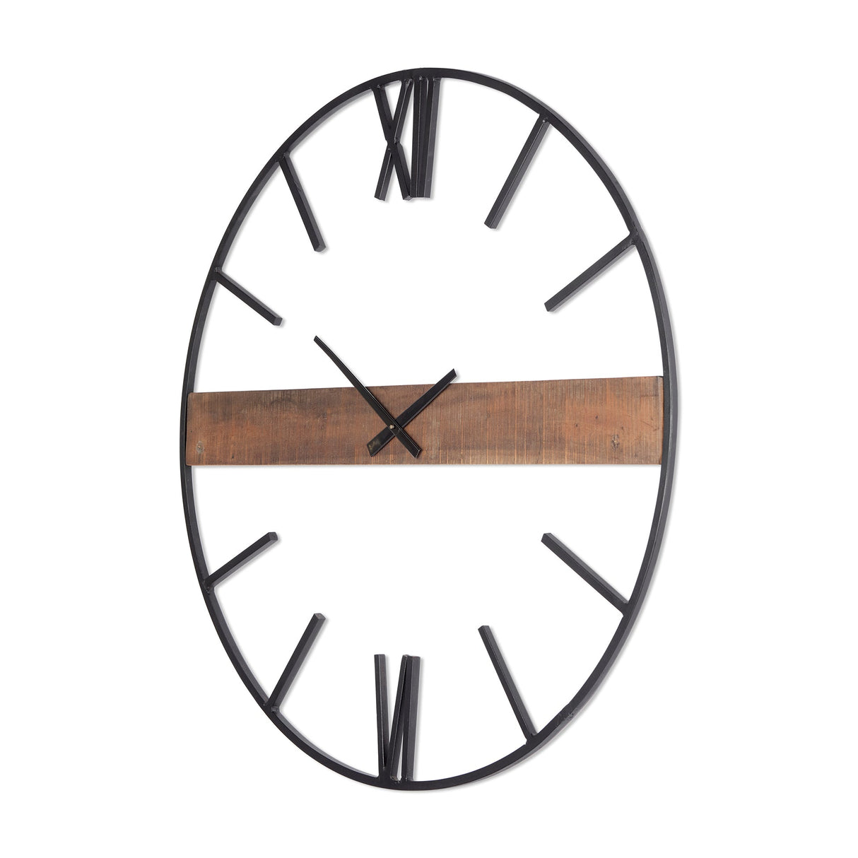 Roman Round Oversize Industrial Wall Clock by Mercana at Eve Furniture