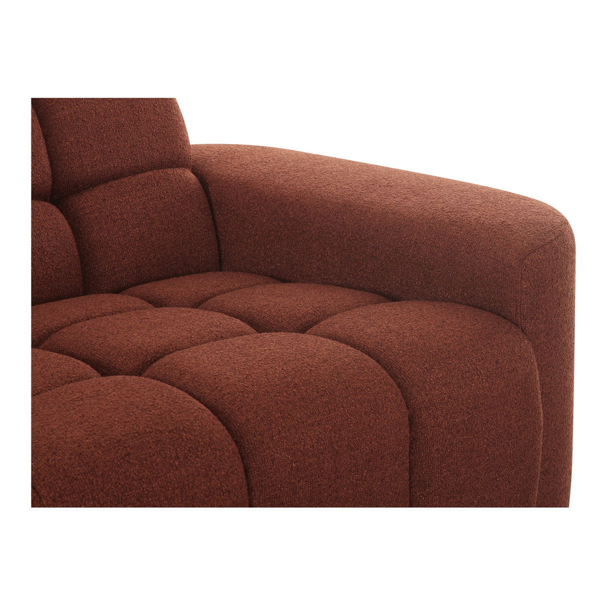Roman Rust L Shaped Sectional by Moe's Home at Eve Furniture