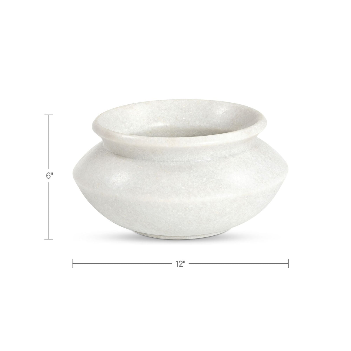 Romano White Marble Vessel by MOES at Eve Furniture
