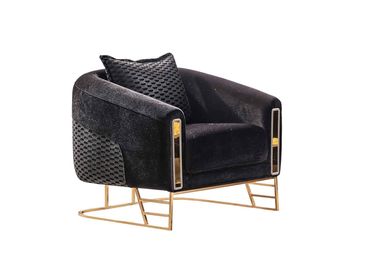 Romans Chair Black by Furnia at Eve Furniture