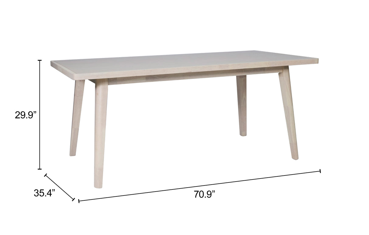 Roms Whitewashed Dining Table by Zuomod at Eve Furniture