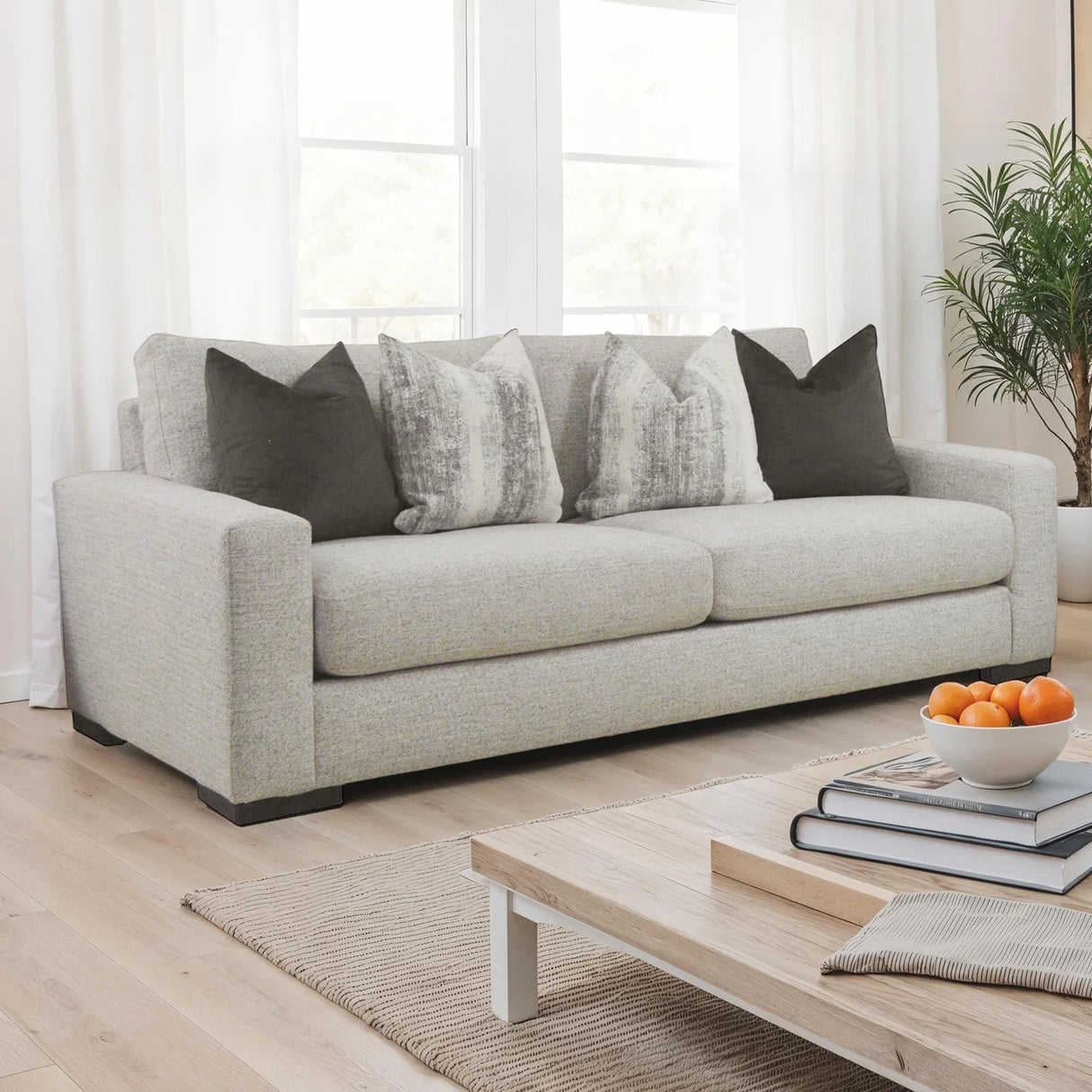 Romsey Light Gray Loveseat by Furniture of America at Eve Furniture