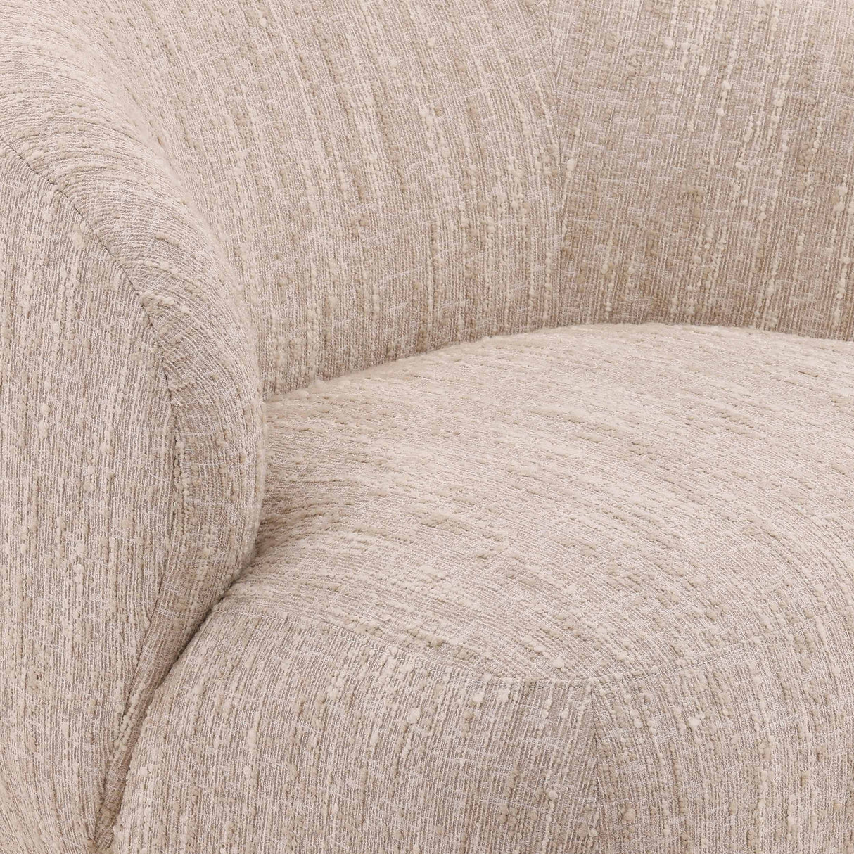 Romy Swivel Chair, Beige by Dovetail at Eve Furniture