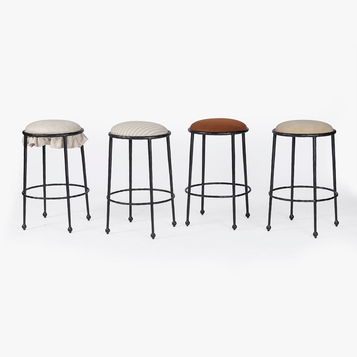 Rook Hammered Counter Stool by Co.House Designs at Eve Furniture