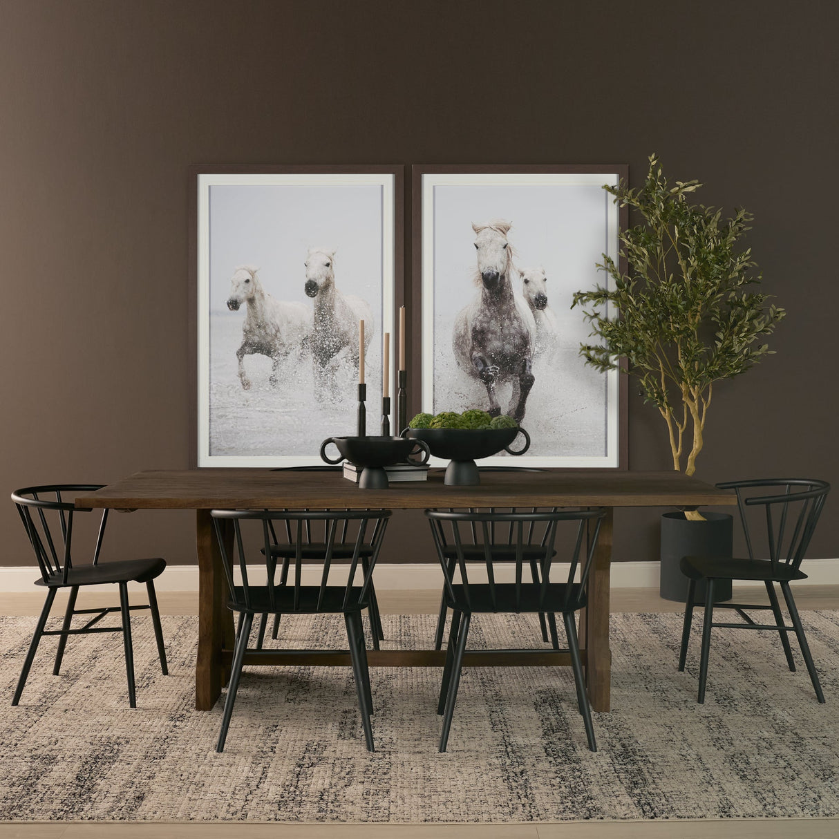Rooke Solid Wood Extendable Rectangular Dining Table by Mercana at Eve Furniture