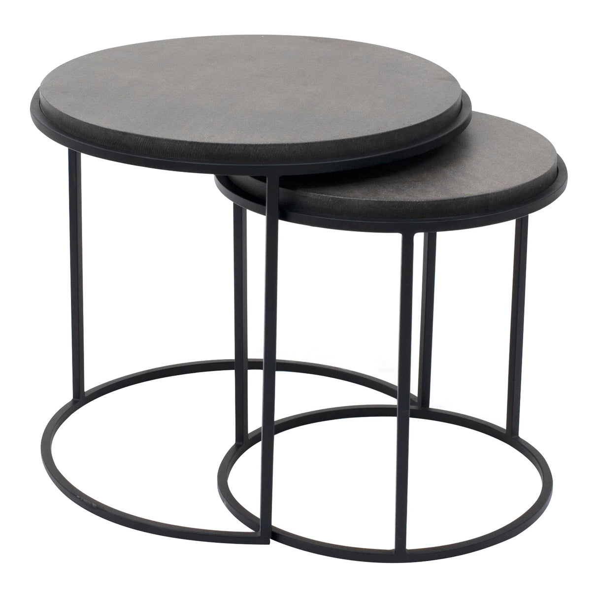 Roost Black Nesting Tables Set Of 2 by Moe's Home at Eve Furniture