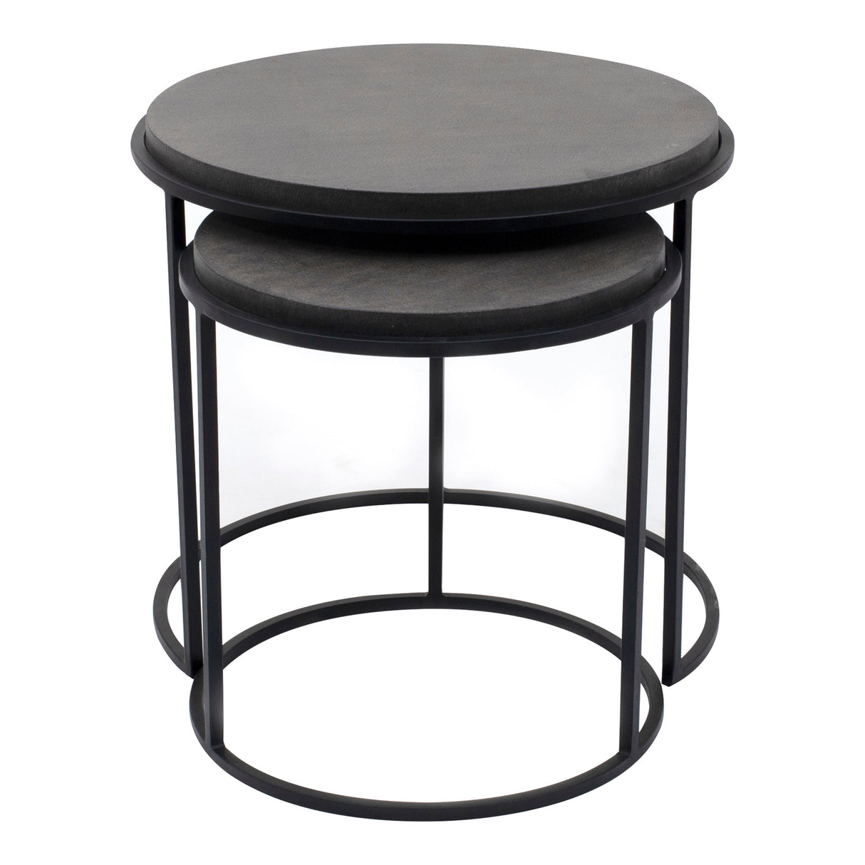 Roost Black Nesting Tables Set Of 2 by Moe's Home at Eve Furniture
