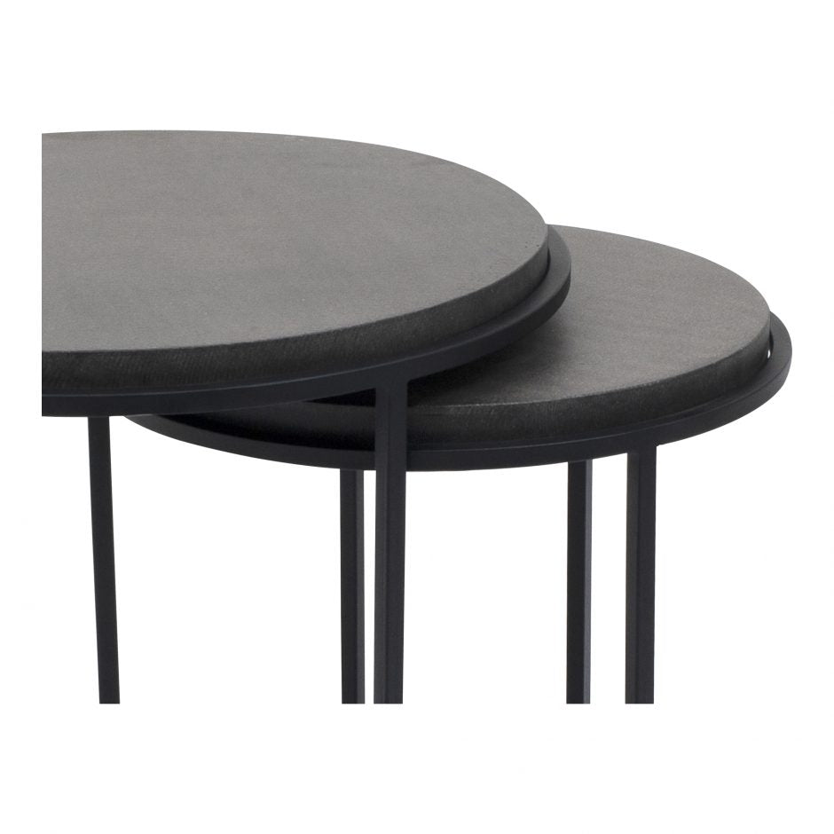 Roost Nesting Tables Black Set Of 2 by Moe's Home at Eve Furniture