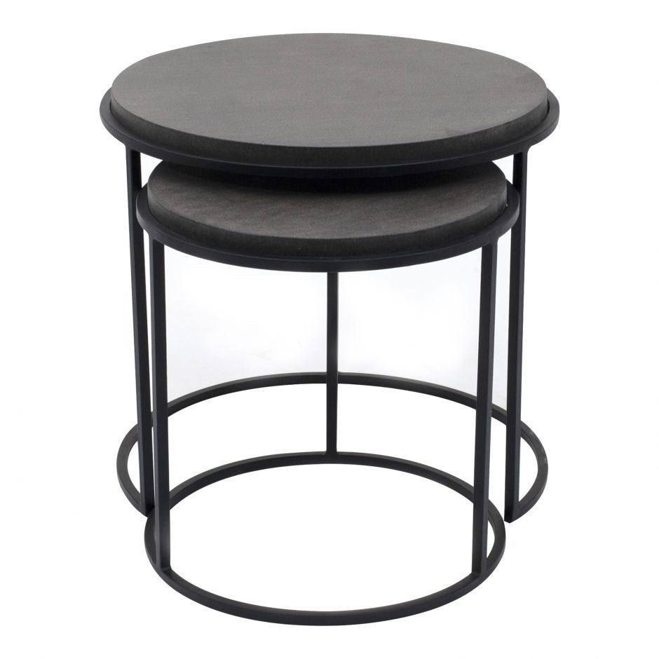 Roost Nesting Tables Black Set Of 2 by Moe's Home at Eve Furniture