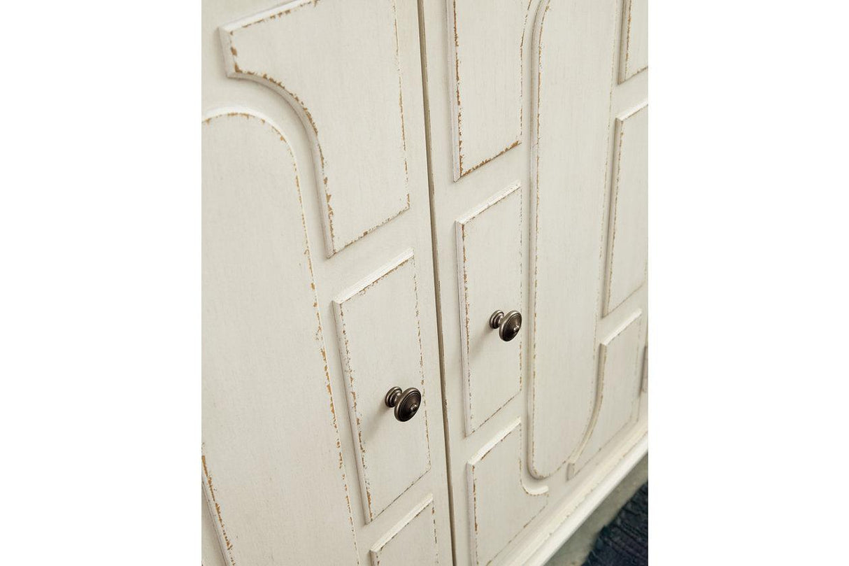 Roranville Antique White Accent Cabinet by Ashley at Eve Furniture