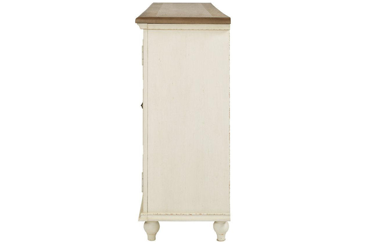 Roranville Antique White Accent Cabinet by Ashley at Eve Furniture