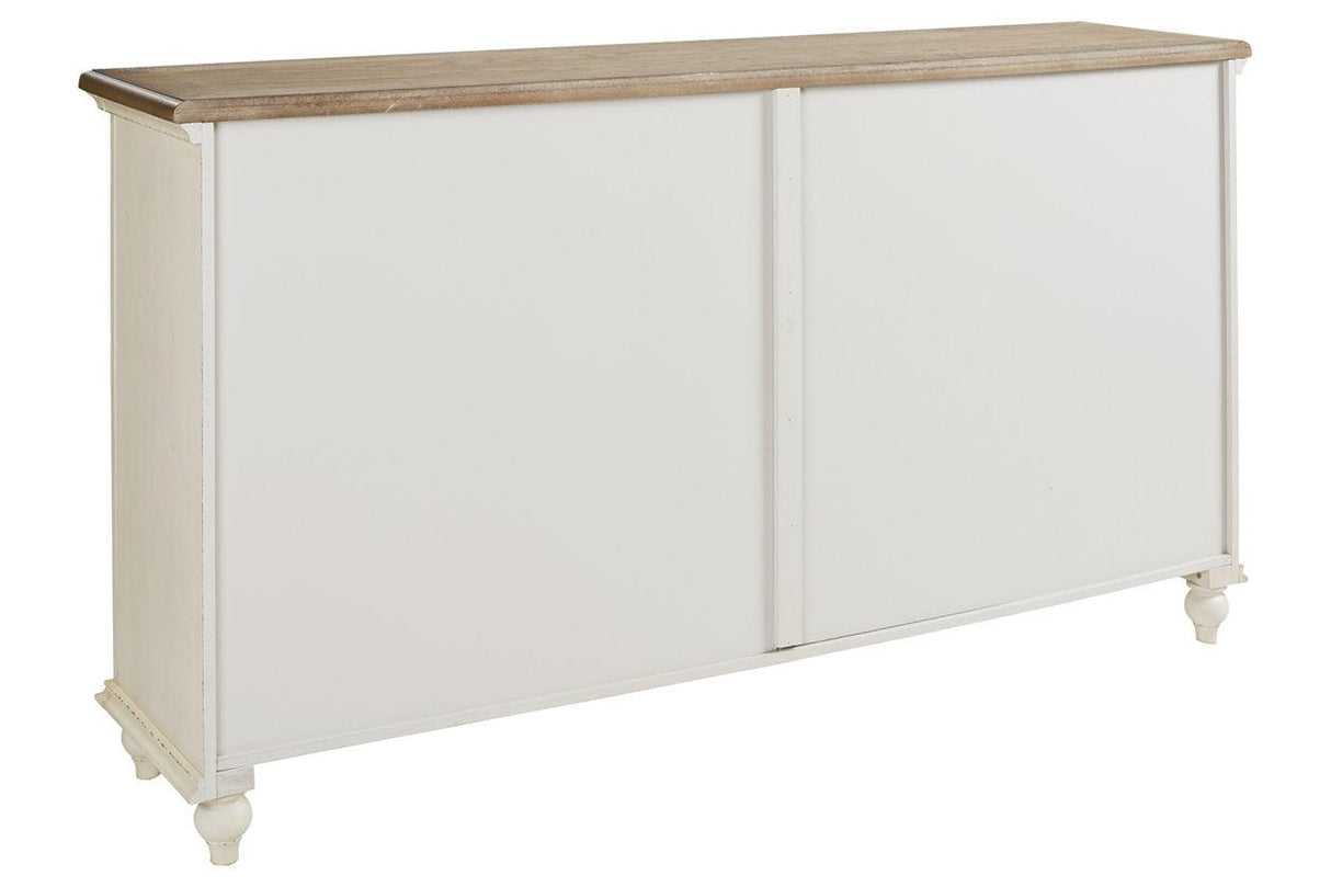Roranville Antique White Accent Cabinet by Ashley at Eve Furniture