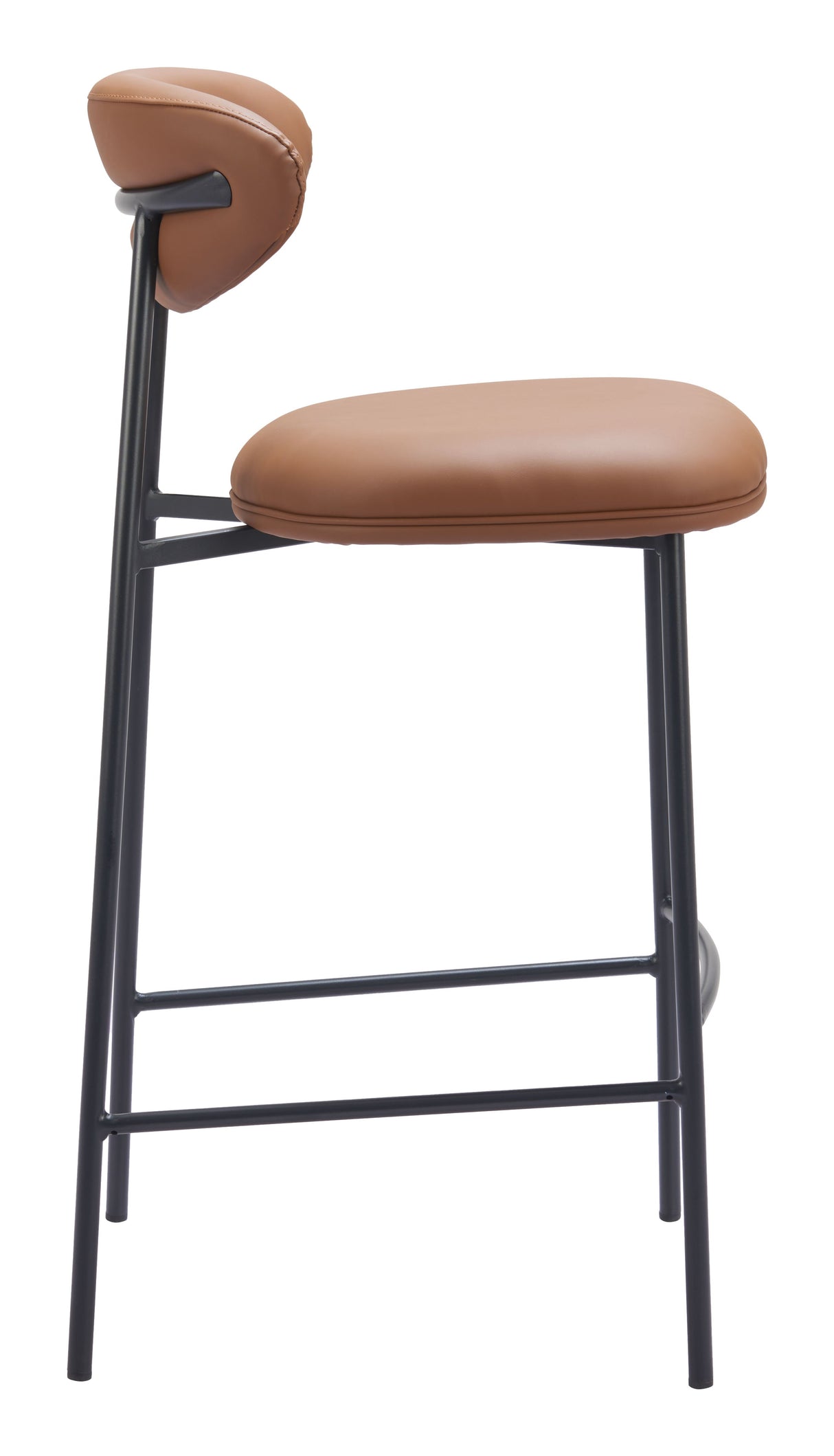 Rorun Brown Barstool (Set of 2) by Zuomod at Eve Furniture