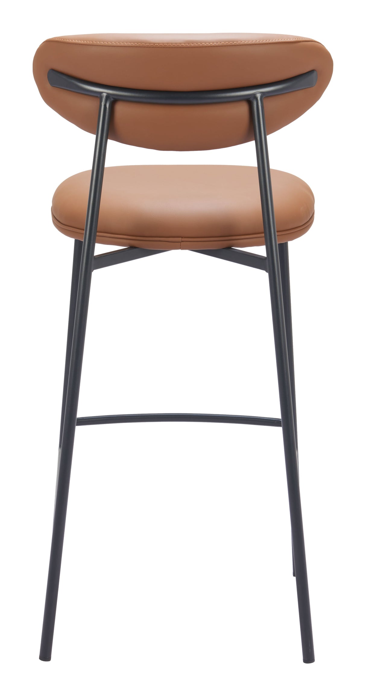 Rorun Brown Barstool (Set of 2) by Zuomod at Eve Furniture