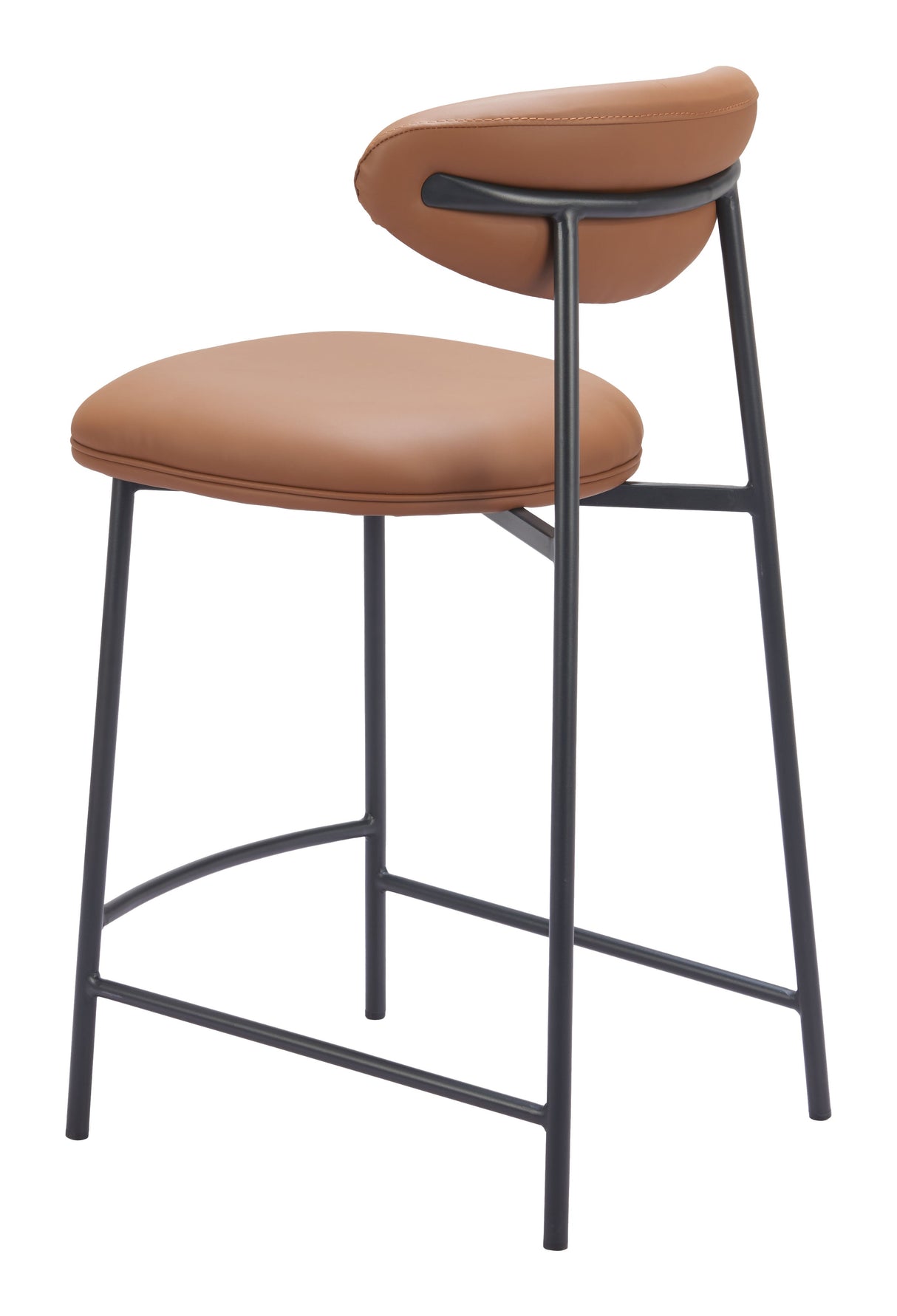 Rorun Brown Counter Stool (Set of 2) by Zuomod at Eve Furniture