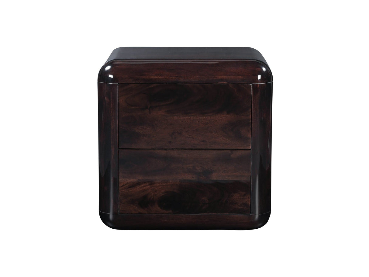Rory Dark Brown Nightstand by MOES at Eve Furniture