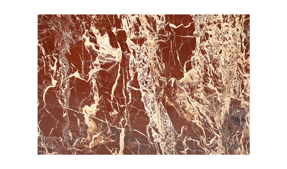 Rosa Accent Table Rosso Levanto Marble by Moe's Home at Eve Furniture