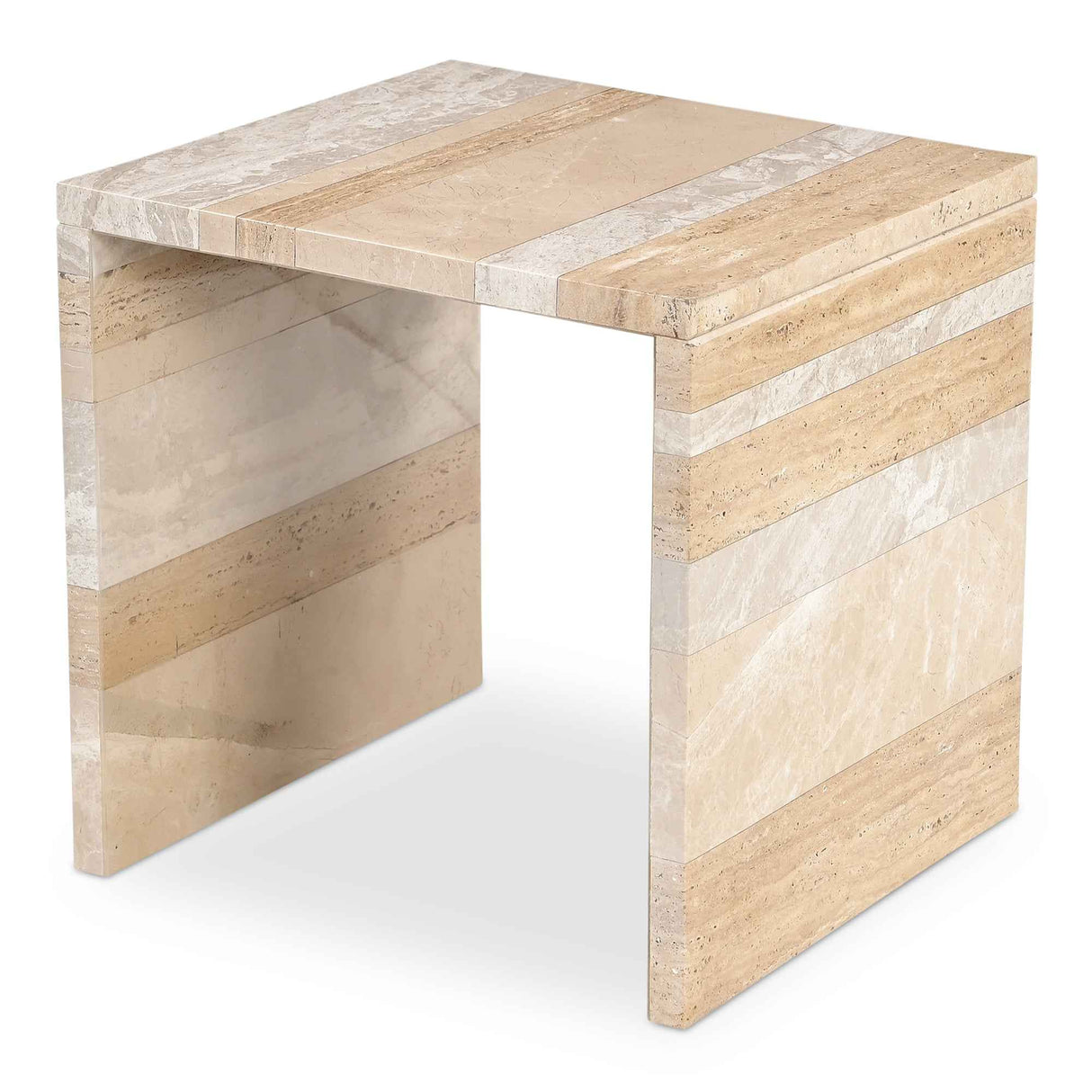 Rosa Multicolor Marble Accent Table