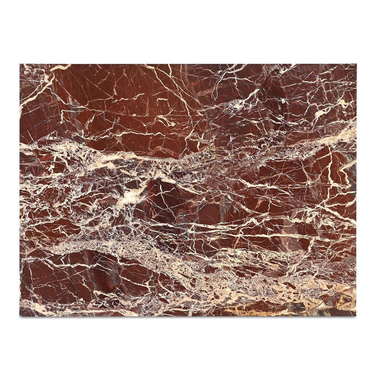 Rosa Rosso Levanto Marble Coffee Table by MOES at Eve Furniture