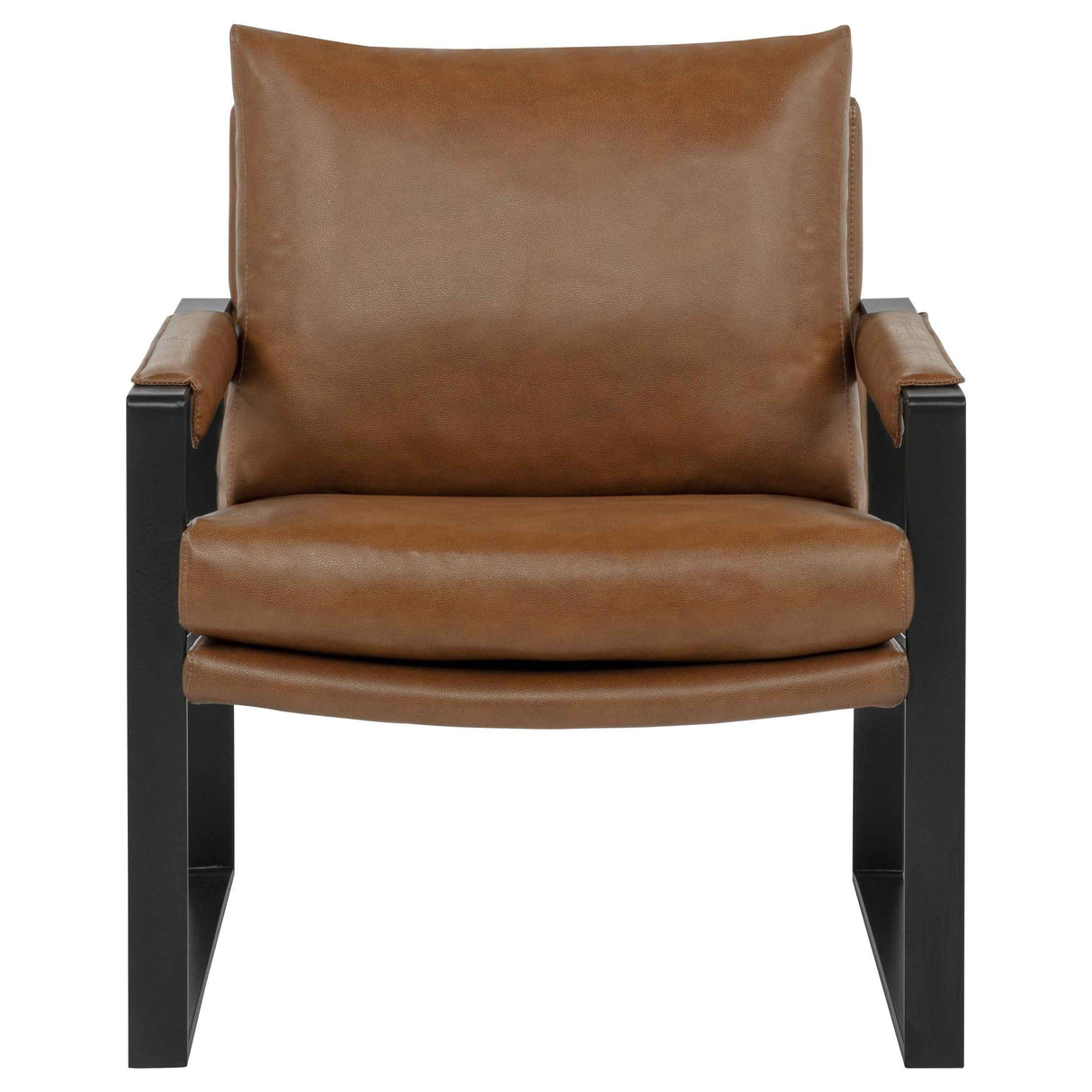 Rosalind Brown Upholstered Track Arm Accent Chair by Coaster at Eve Furniture