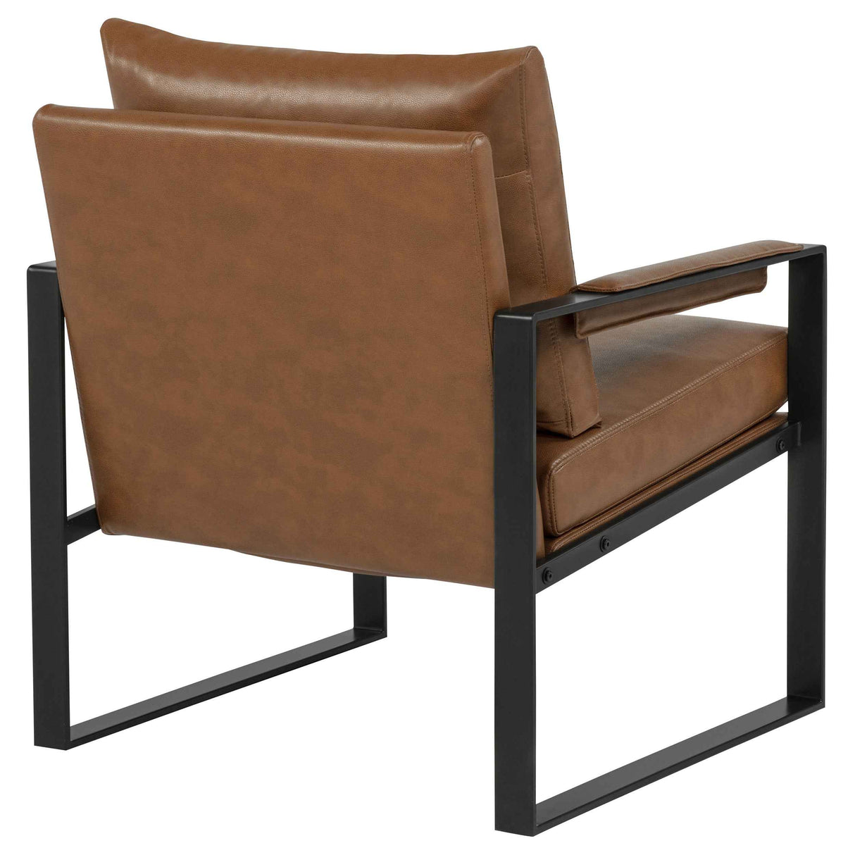 Rosalind Brown Upholstered Track Arm Accent Chair by Coaster at Eve Furniture
