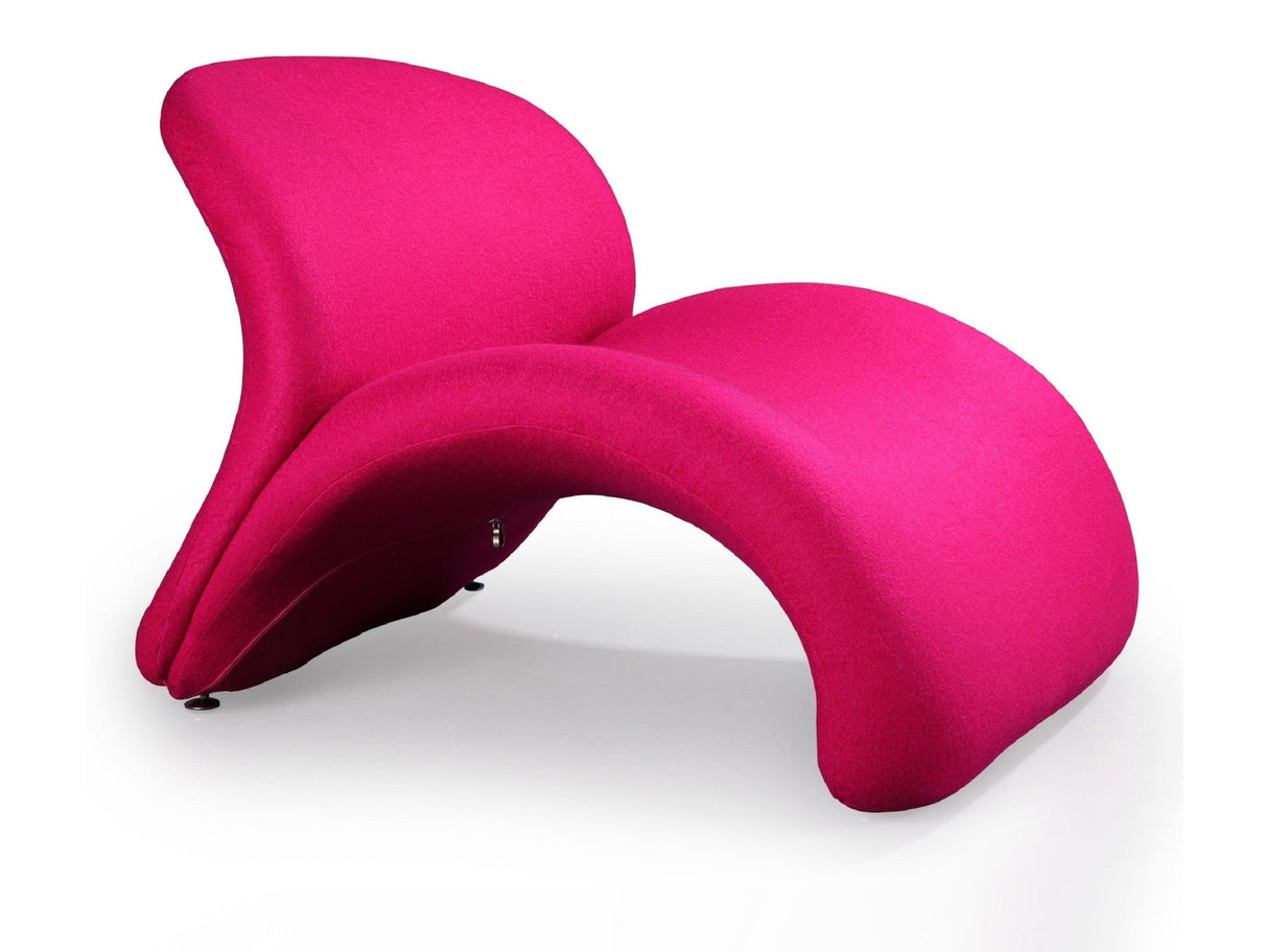 Rosebud Accent Chair in Fuchsia by Manhattan Comfort at Eve Furniture