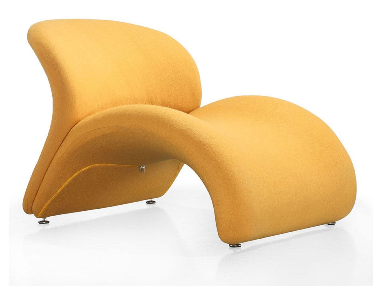 Rosebud Accent Chair in Yellow by Manhattan Comfort at Eve Furniture