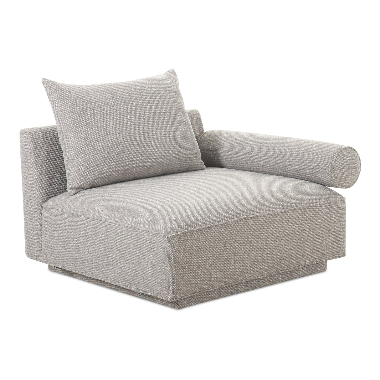 Rosello Light Grey Right Arm Facing Chair by MOES at Eve Furniture