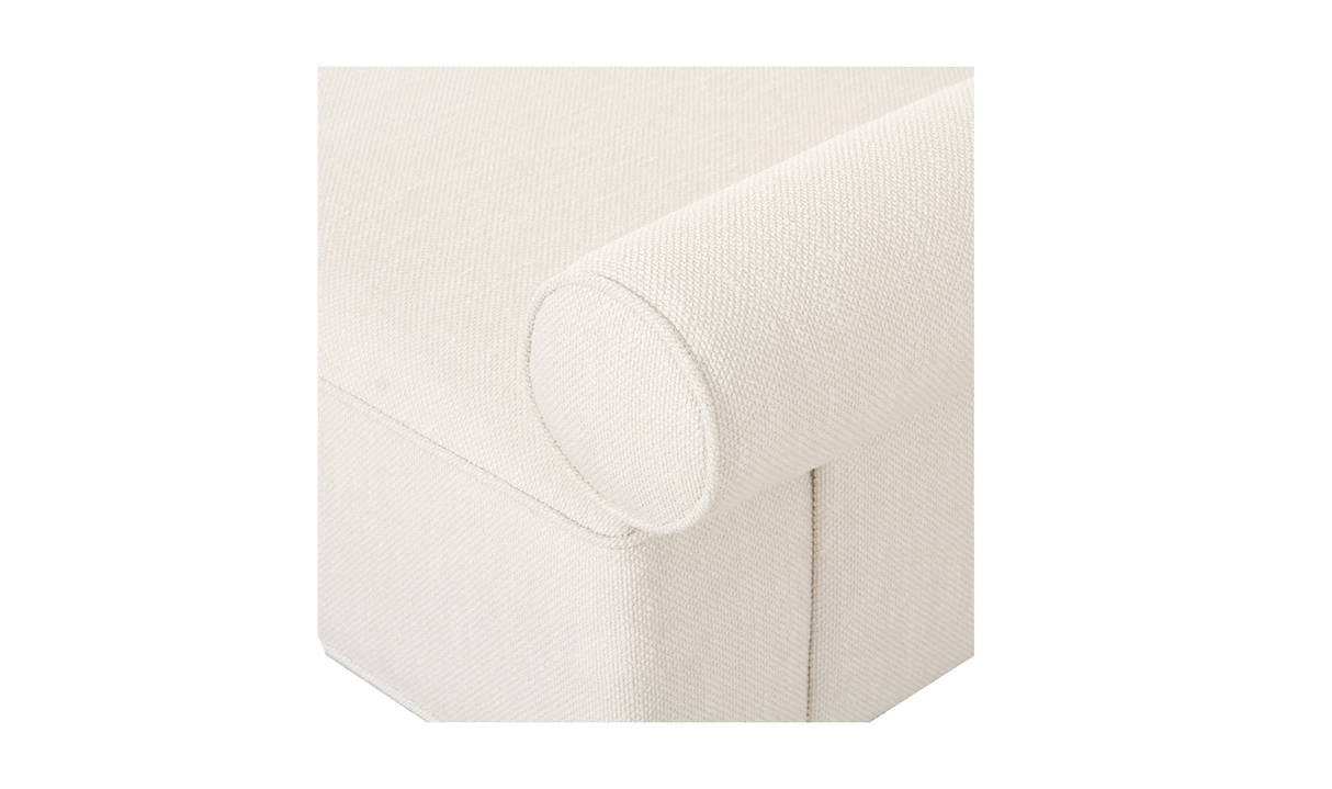 Rosello Right Arm Facing Chair - White by Moe's Home at Eve Furniture