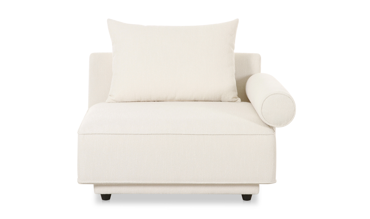 Rosello Right Arm Facing Chair - White by Moe's Home at Eve Furniture
