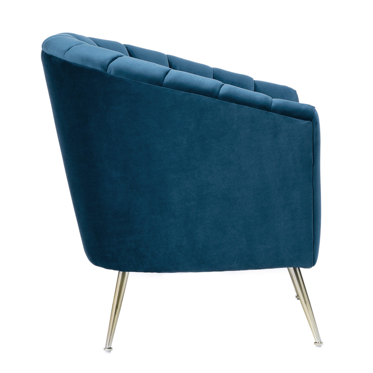 Rosemont Accent Chair in Blue and Gold by Manhattan Comfort at Eve Furniture