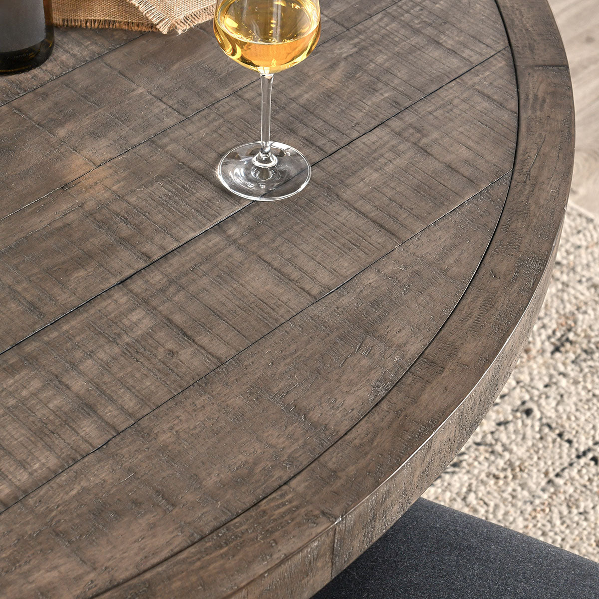 Rosemount Aged Brown Round Dining Table by Classic Home at Eve Furniture