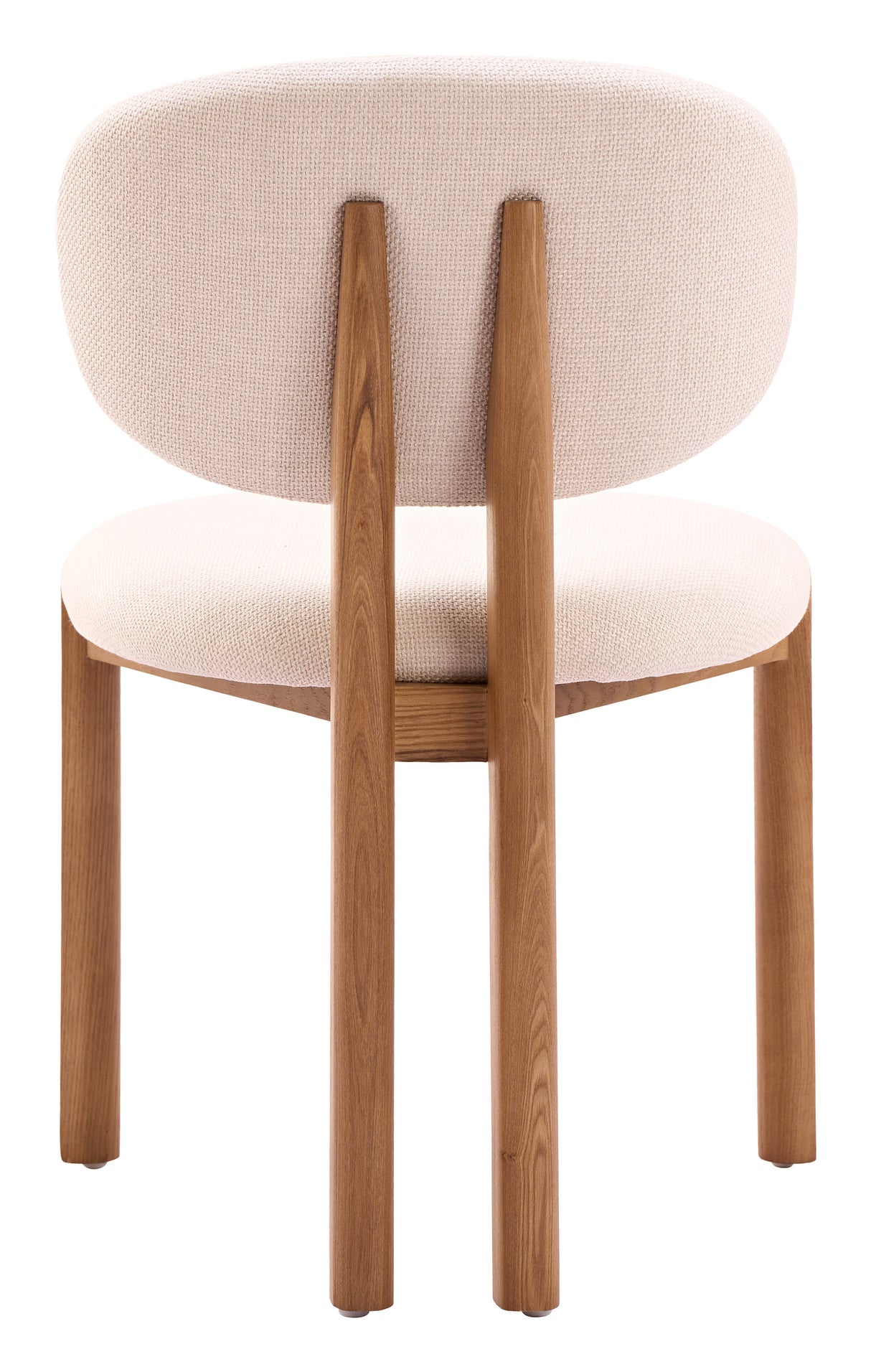 Rosetta Beige & Walnut Dining Chair (Set of 2) by Zuomod at Eve Furniture
