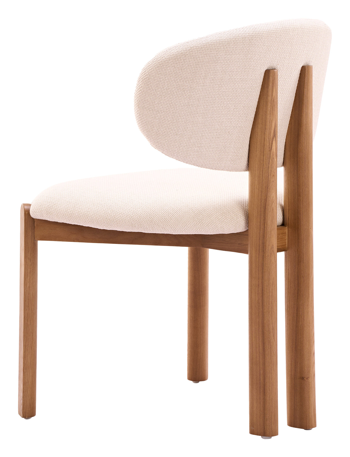 Rosetta Beige & Walnut Dining Chair (Set of 2) by Zuomod at Eve Furniture