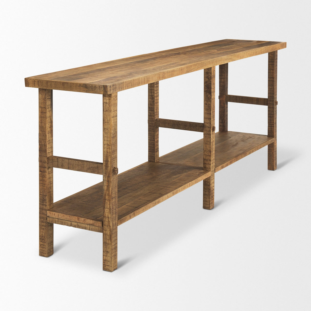 Rosie Large Brown Wood Console Table by Mercana at Eve Furniture
