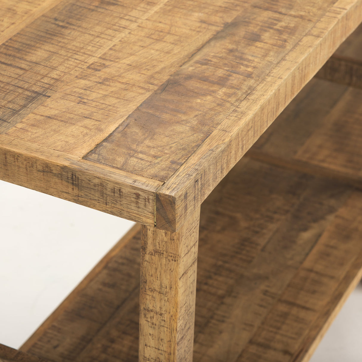 Rosie Large Brown Wood Console Table by Mercana at Eve Furniture