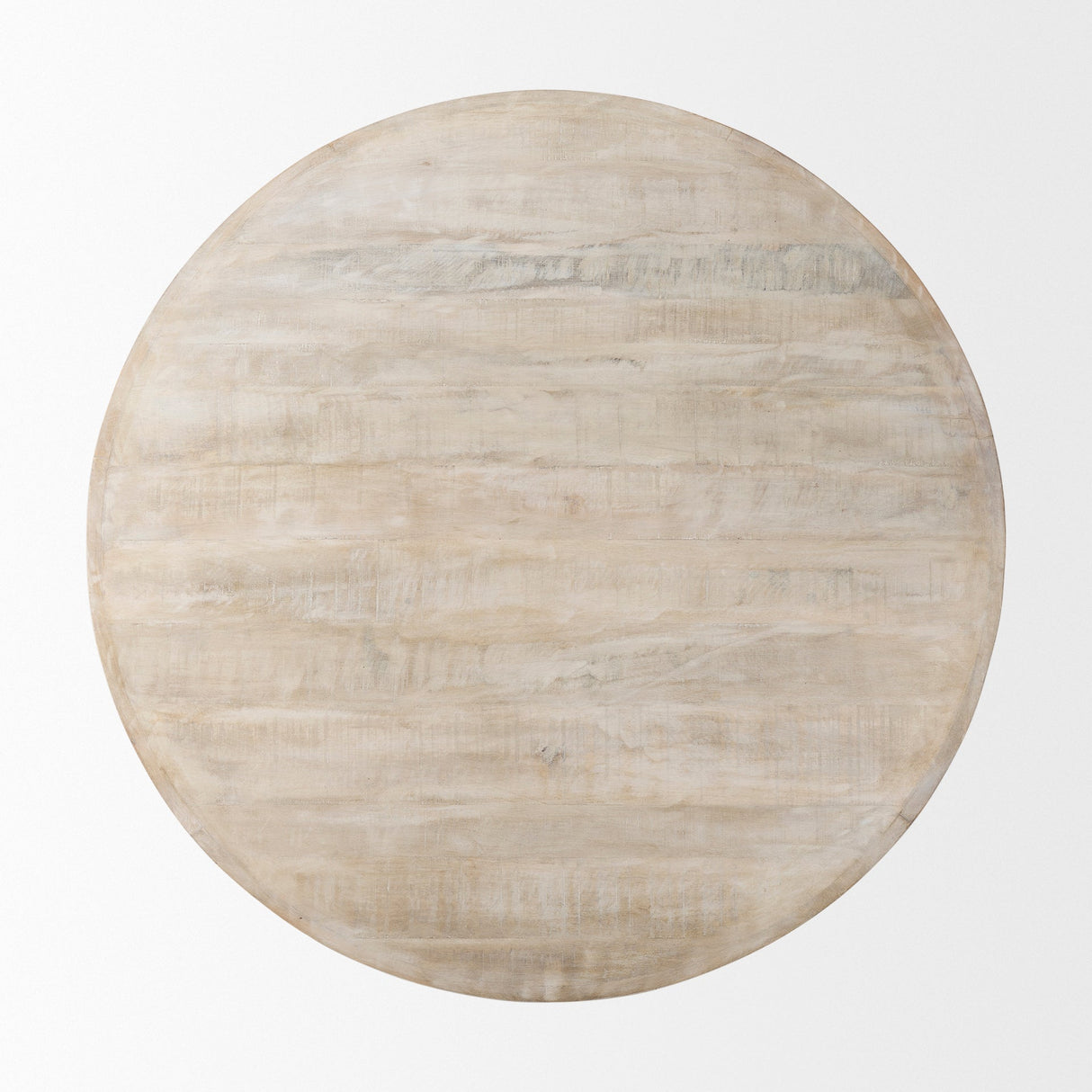 Rosie 48.0L x 48.0W x 16.0H Round Blonde Wood Coffee Table by Mercana at Eve Furniture