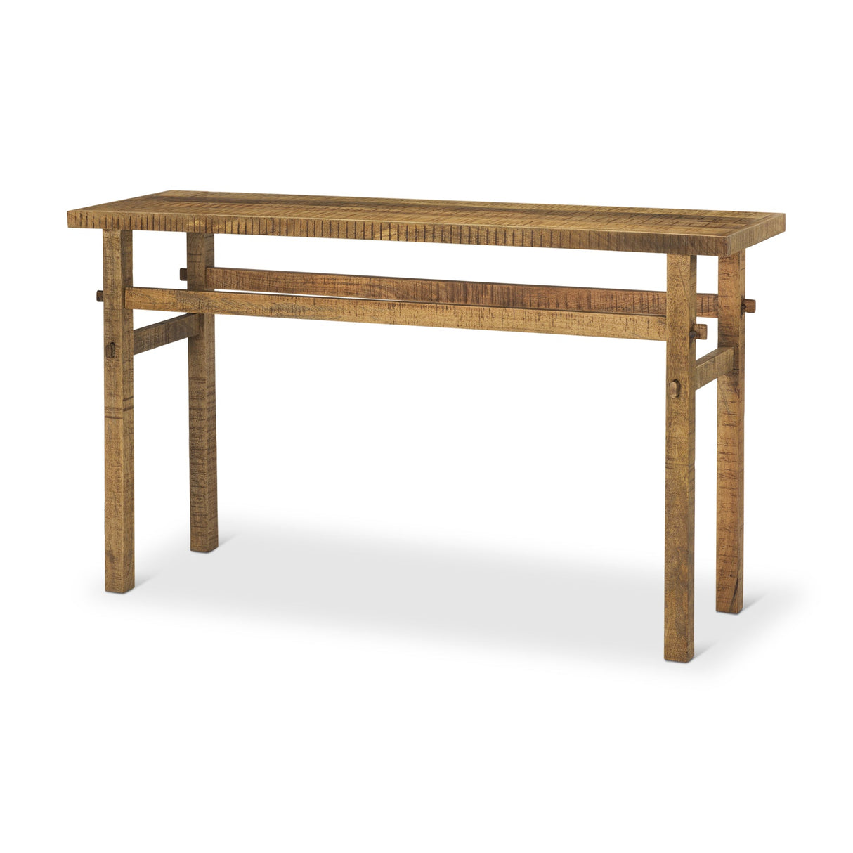Rosie Small Brown Wood Console Table by Mercana at Eve Furniture