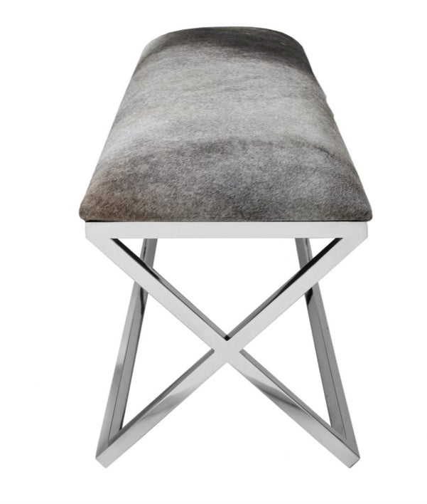 Rossi Bench Grey by Moe's Home at Eve Furniture