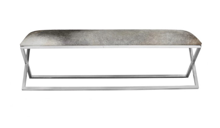 Rossi Bench Grey by Moe's Home at Eve Furniture