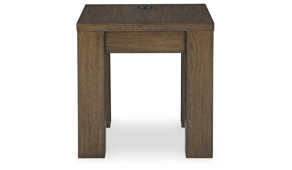 Rosswain Coffee Table with 2 End Tables in Warm Brown by Ashley at Eve Furniture