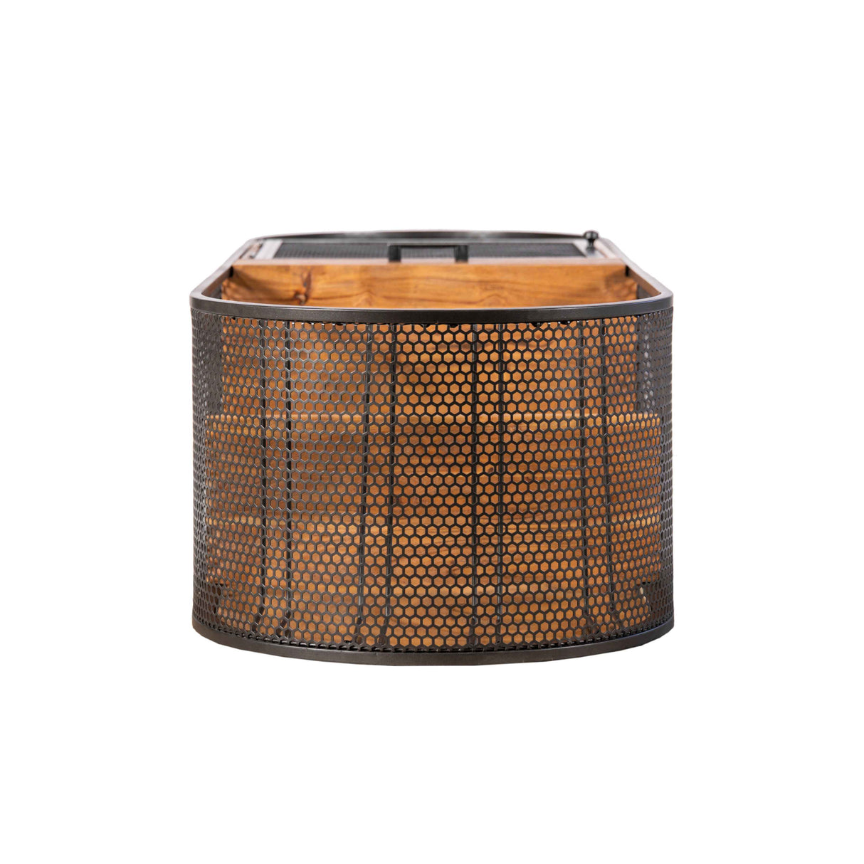 Roswell 23" Bar Cabinet in Natural Mango Wood and Iron by Home Trends & Design at Eve Furniture