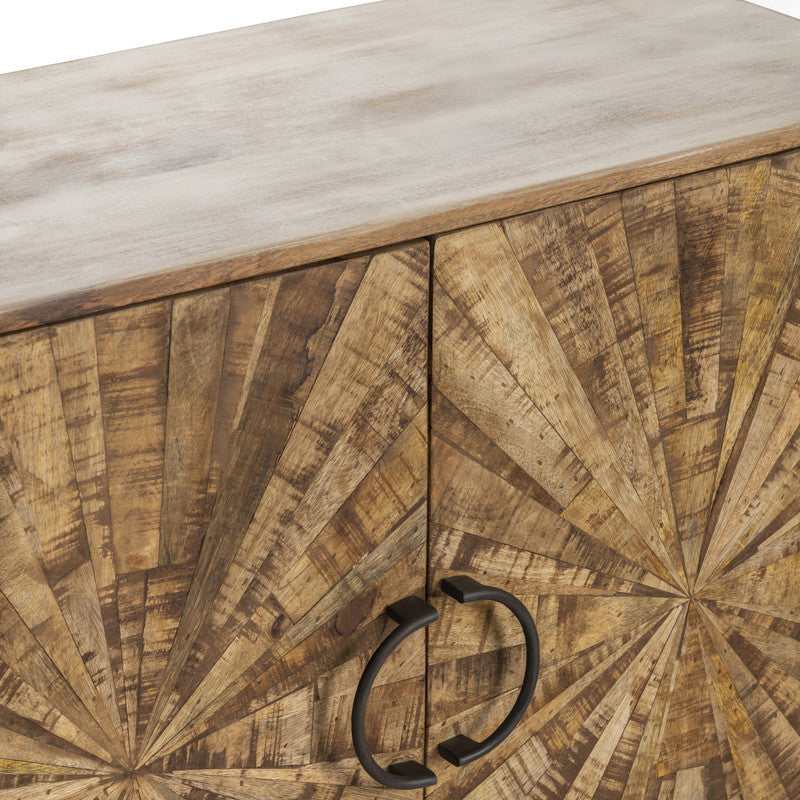 Roswell Brown/Black Sideboard by Crestview at Eve Furniture