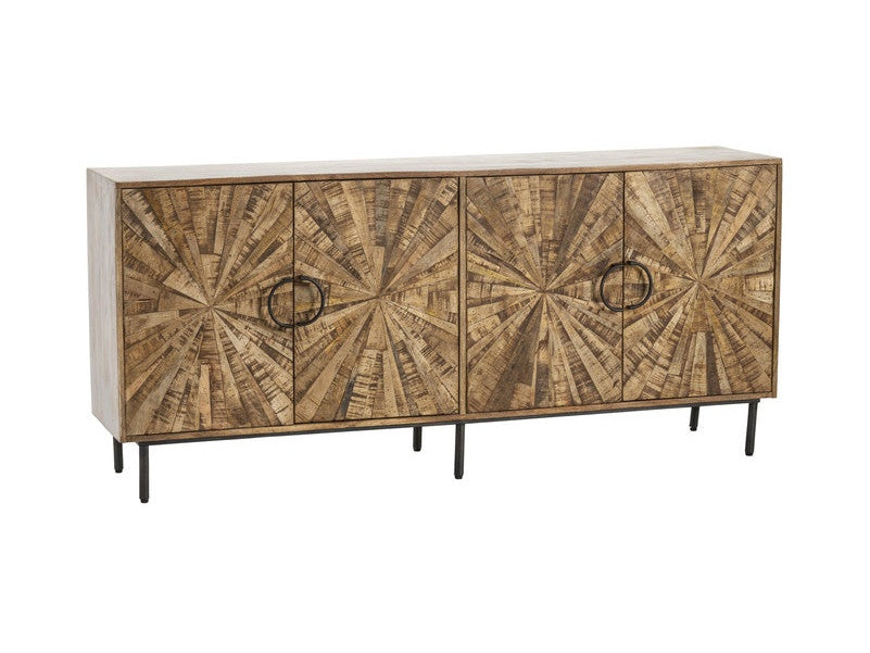 Roswell Brown/Black Sideboard by Crestview at Eve Furniture