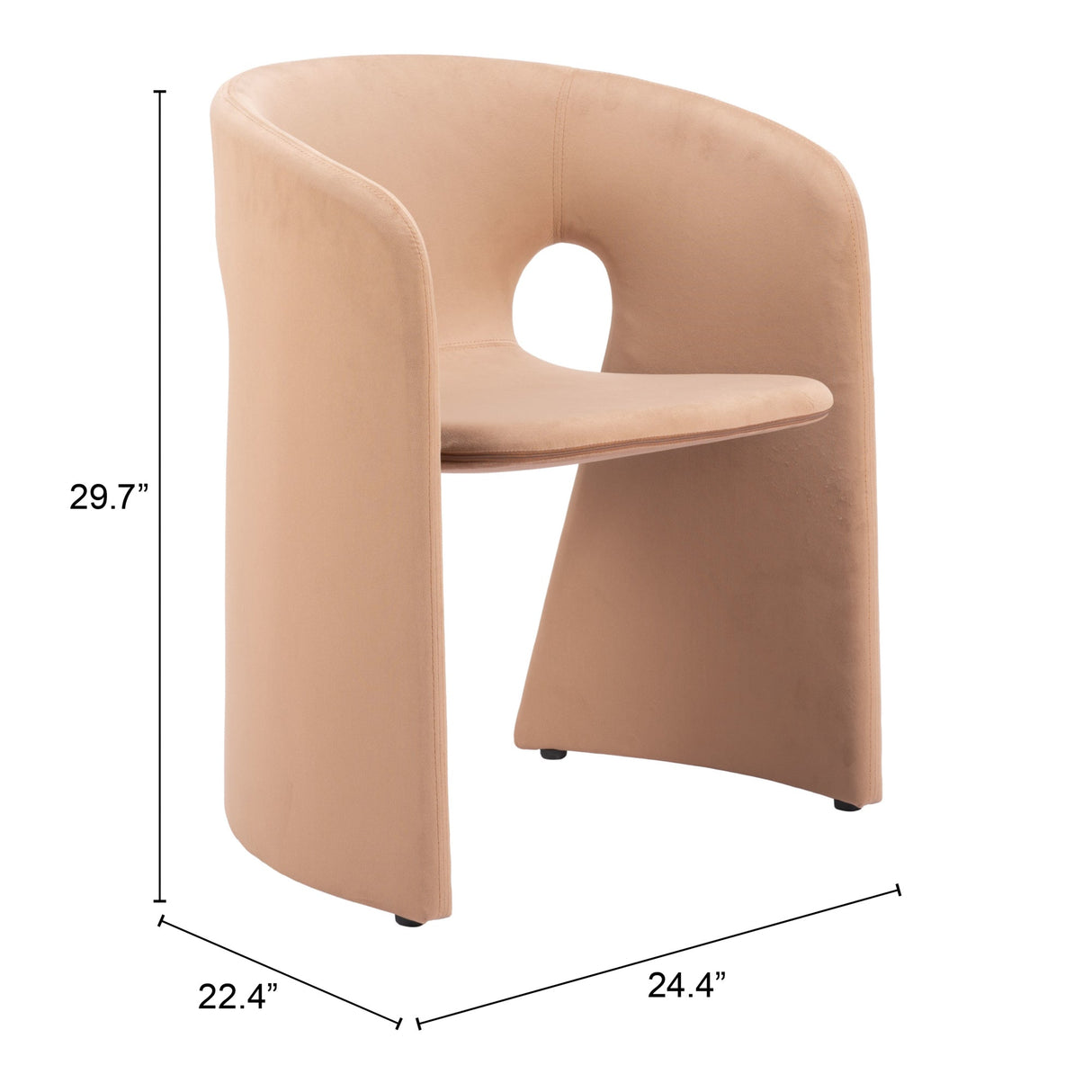 Rosyth Tan Dining Chair by Zuomod at Eve Furniture